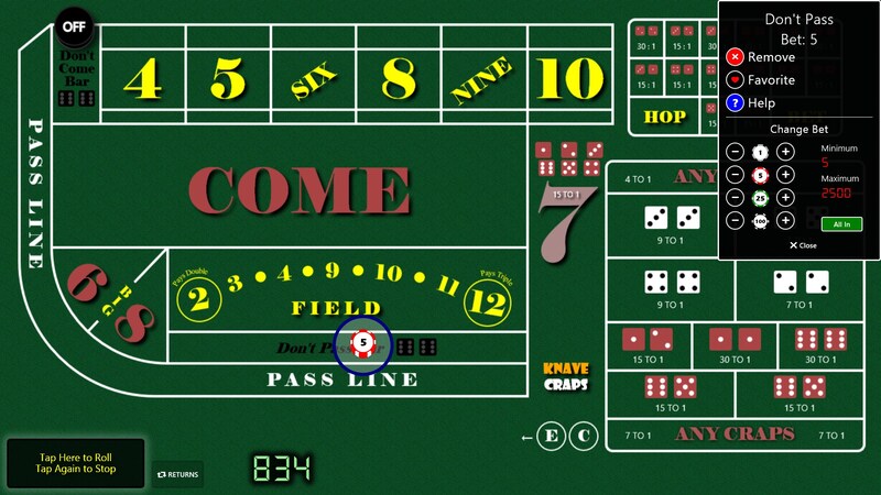 Pass Line Bet