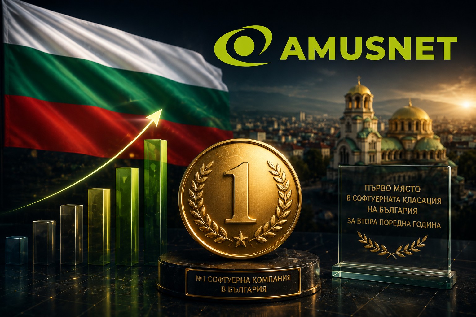 Amusnet Оглавява Софтуерната Класация В България