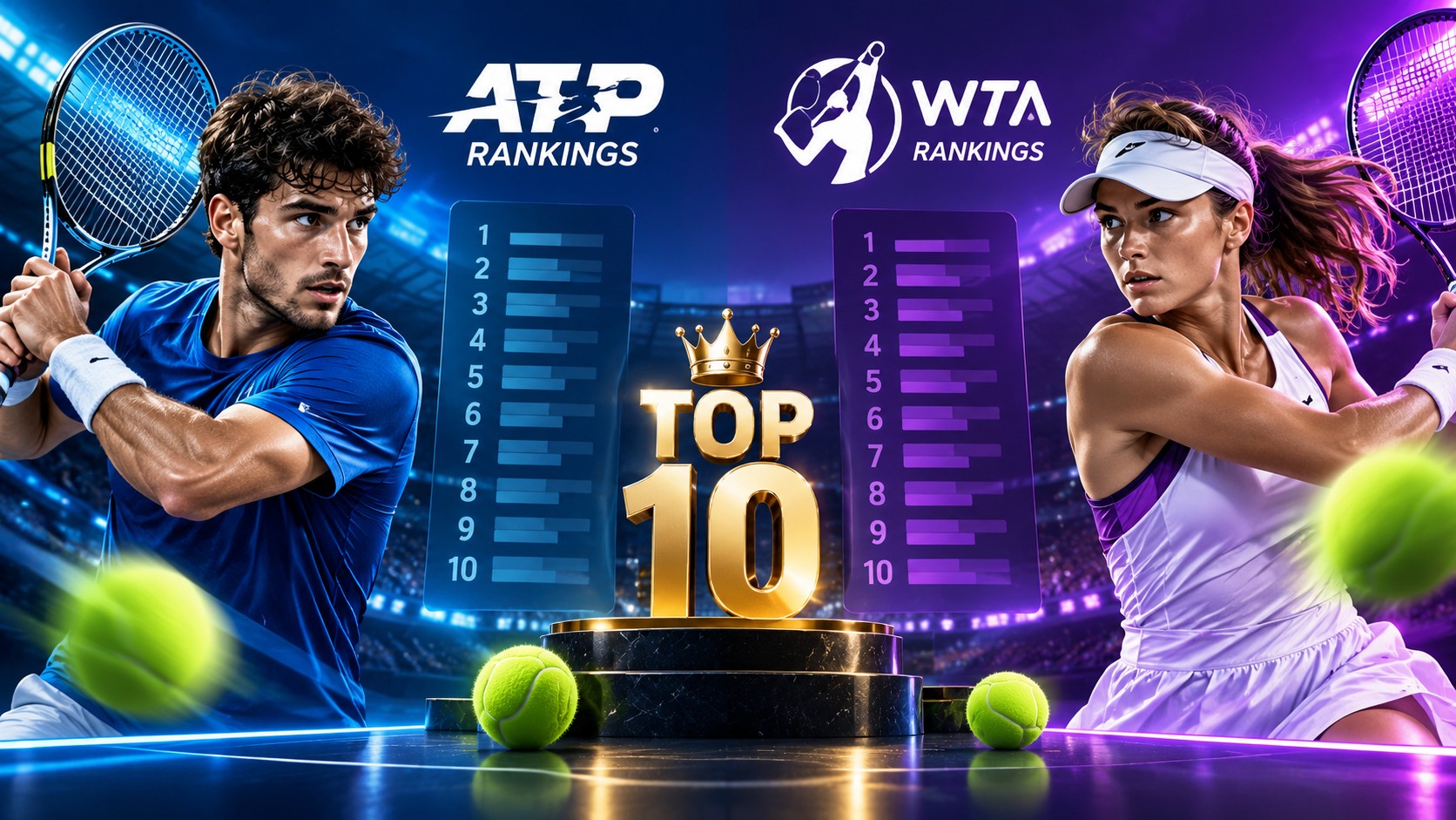 ATP & WTA Ранглисти 2026: Топ 10 При Мъжете И Жените